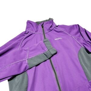 Patagonia‎ Full Zip Jacket Lightweight Athletic Purple Gray Womens S